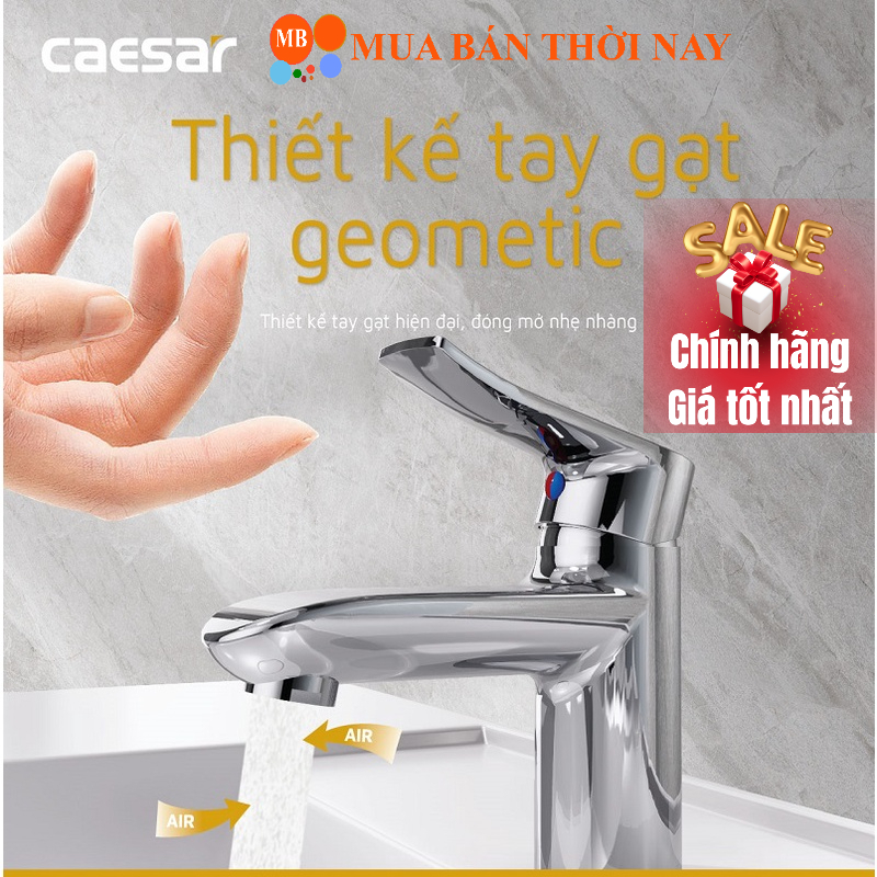 Vòi chậu lavabo CAESAR B490CP nóng lạnh