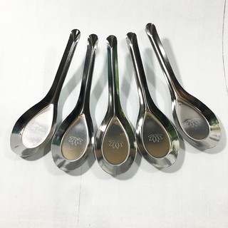 Combo 5 thìa inox cao cấp dùng ăn phở ăn súp ăn cơm