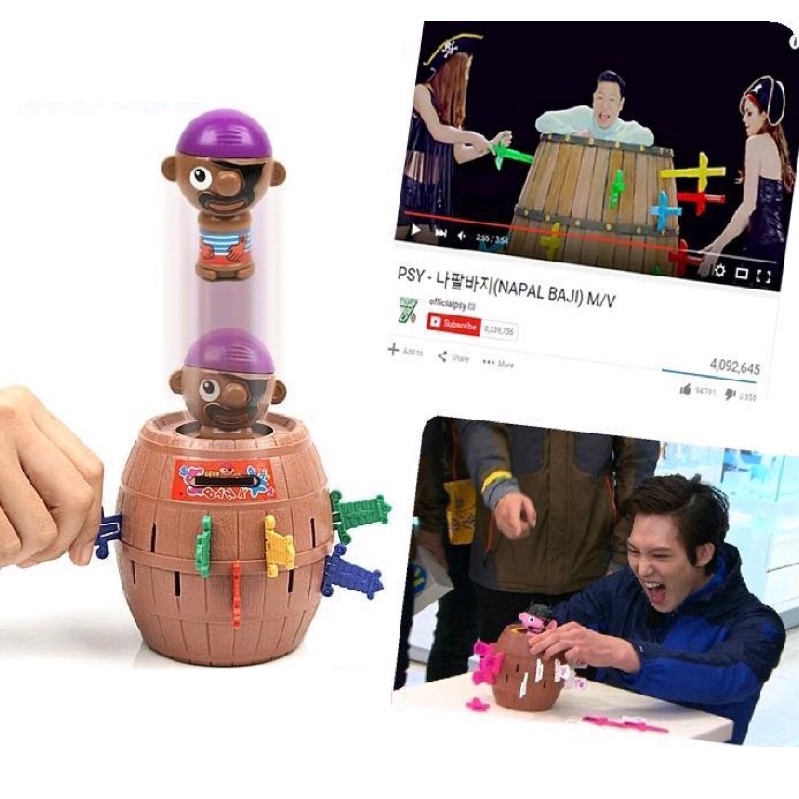 Đồ Chơi Hải Tặc Thùng Cướp Biển Mini Vui Nhộn Cho Bé