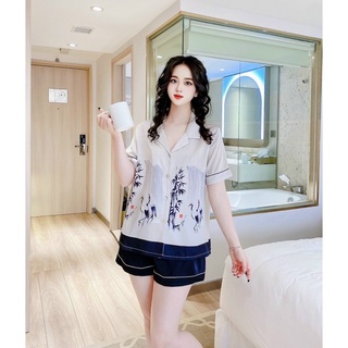 PYJAMA LỤA CLC HOẠ TIẾT CAO CẤP MÃ 2022-99