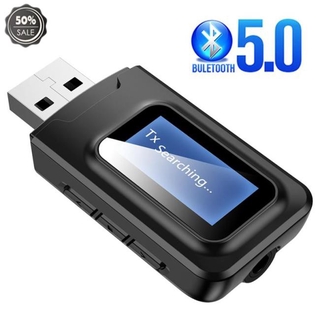 Usb thu phát bluetooth 5.0 2 trong 1 với giắc cắm 3.5mm