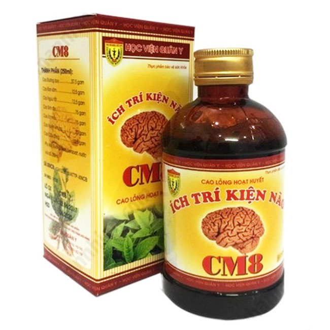 Ích Trí Kiện Não CM8 Học viện quân y- Cao lỏng giúp hoạt huyết, giảm đau đầu, hoa mắt chóng mặt (250ml)