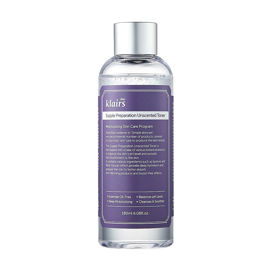 Nước Hoa Hồng / 𝘍𝘳𝘦𝘦𝘴𝘩𝘪𝘱 / Toner Không Mùi Klairs Supple Preparation Unscented 180 ML - Julia Beauty - Sp33 | BigBuy360 - bigbuy360.vn