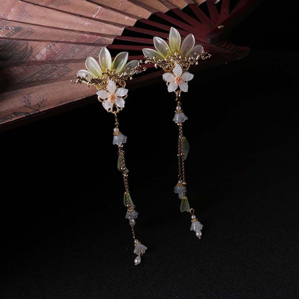 Trâm Cài Tóc Hình Chữ U Họa Tiết Hoa Phong Cách Trung Quốc WMES15H