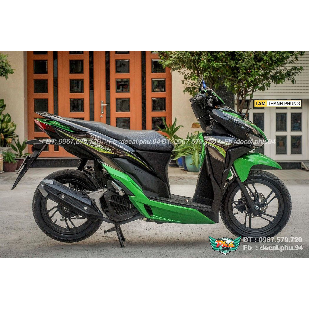 Tem Rời Vario xanh đen Crom (J)