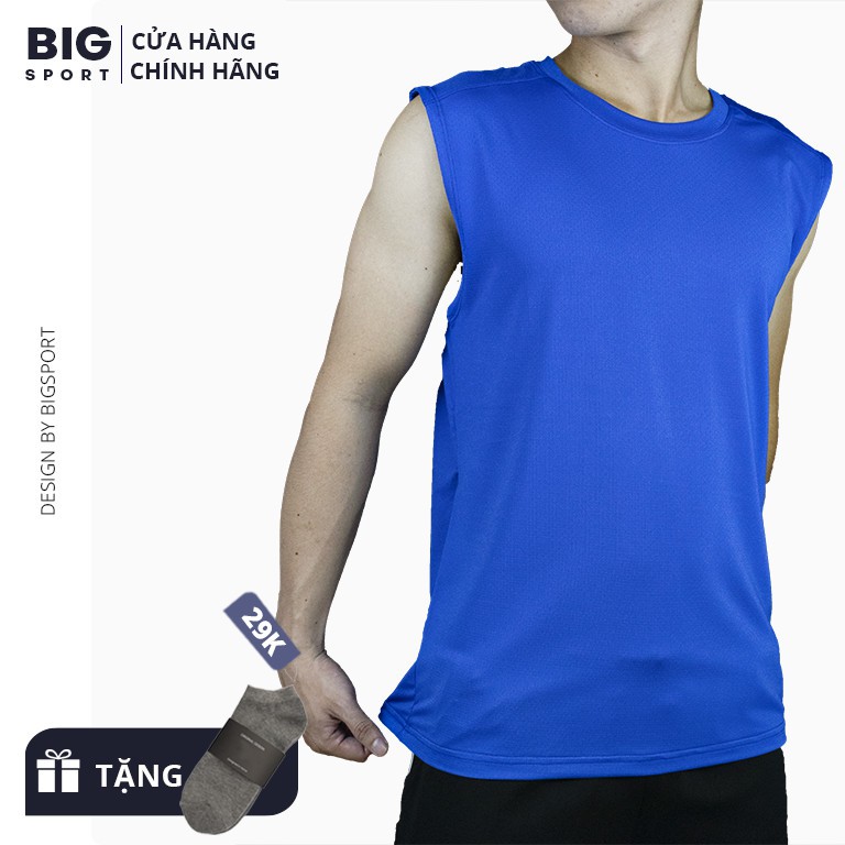Áo Ba Lỗ Nam Tập Gym Thể Thao Cao Cấp Thoáng Mát Vải 100% Dệt Kim Áo 3 Lỗ Thể Thao Cao Cấp - Big Sport | BigBuy360 - bigbuy360.vn