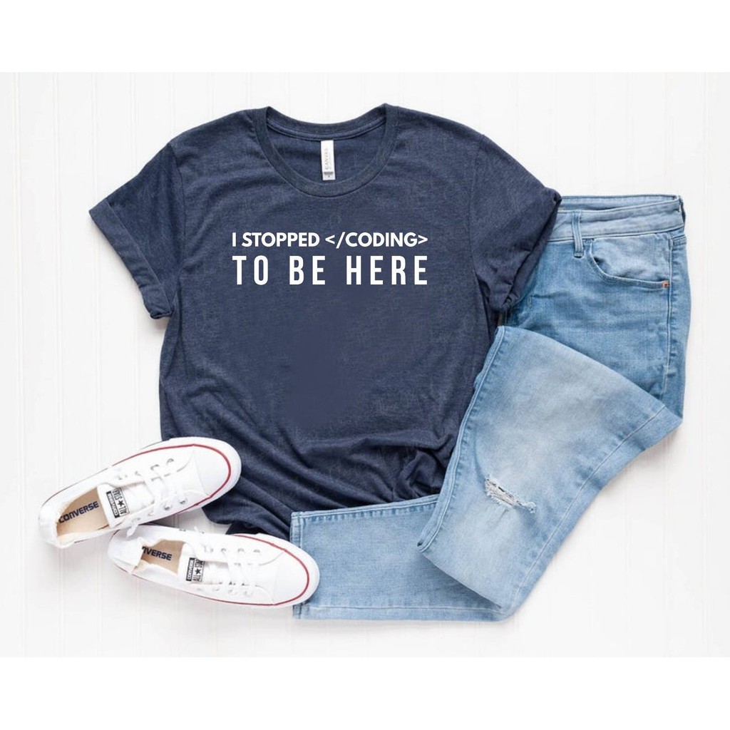 Áo thun stop coding
