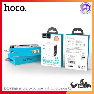 Cóc sạc nhanh 2 cổng usb 5.0a hoco dc28