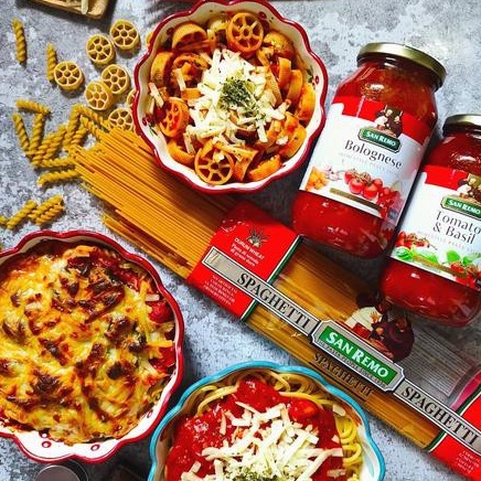 Sốt Mỳ Ý Spaghetti Cà Chua Và Húng Quế 500G San Remo  Ý - TOMATO AND BASIL