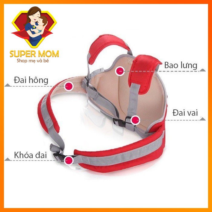 🔥 LOẠI 1🔥 Đai đi xe máy cao cấp MOON BARBY cho bé an toàn khi đi xe đạp, đai xe máy chất vài dày dặn loại to