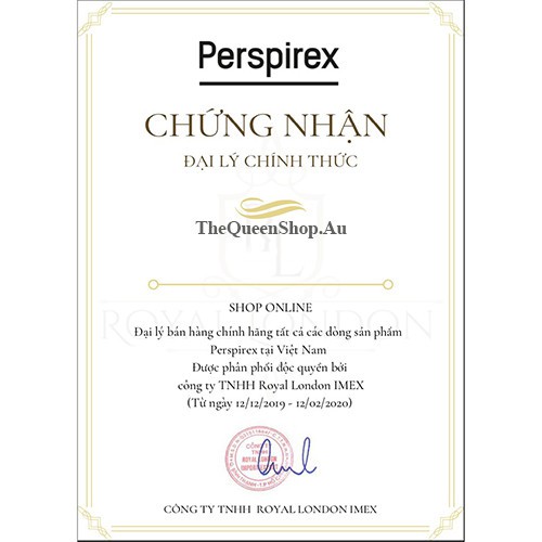 ( Chính Hãng ) Lăn Khử Mùi Perspirex Cao Cấp Hiệu Quả Đến 7 Ngày 20ml | BigBuy360 - bigbuy360.vn