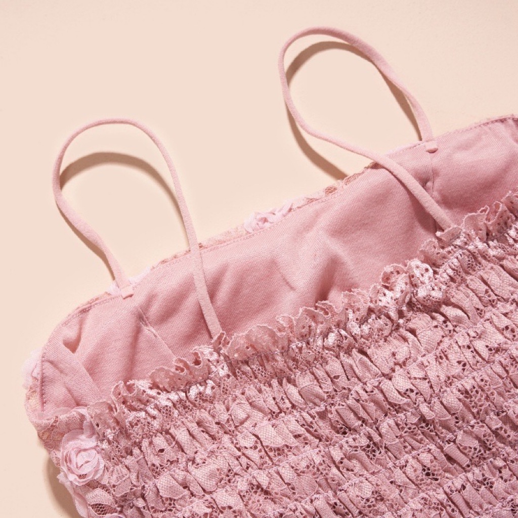Áo Bra Embra hoa hồng thêu nổi dáng croptop cao cấp EBALB29
