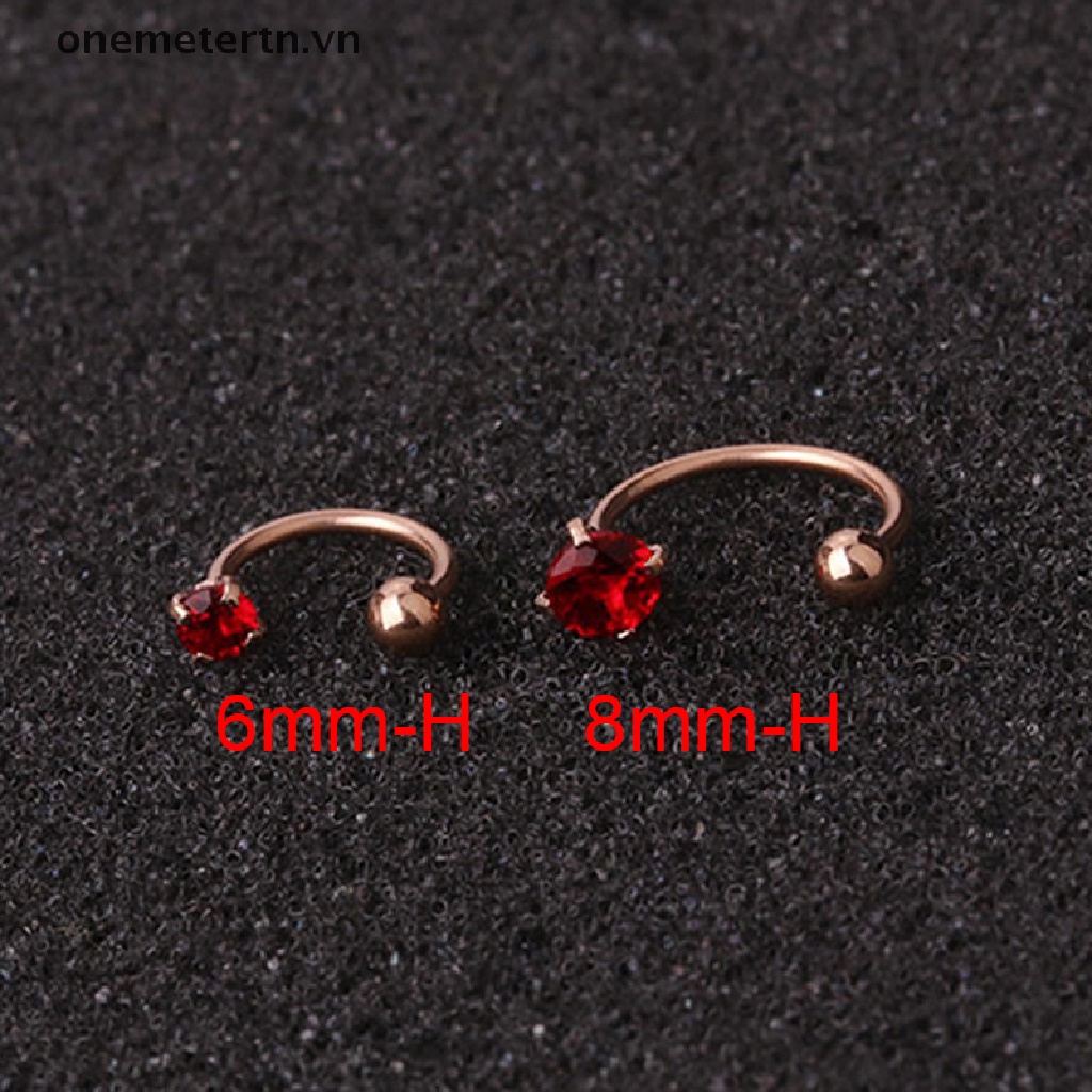 1 Khuyên Xỏ Sụn Tai Đính Đá Zircon