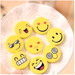 Tẩy bút chì mặt cười cute đa sắc thái dễ thương