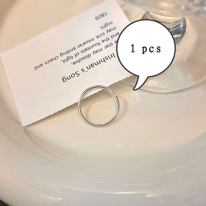 Nhẫn Bạc Đơn Giản Thời Trang Cho Nữ