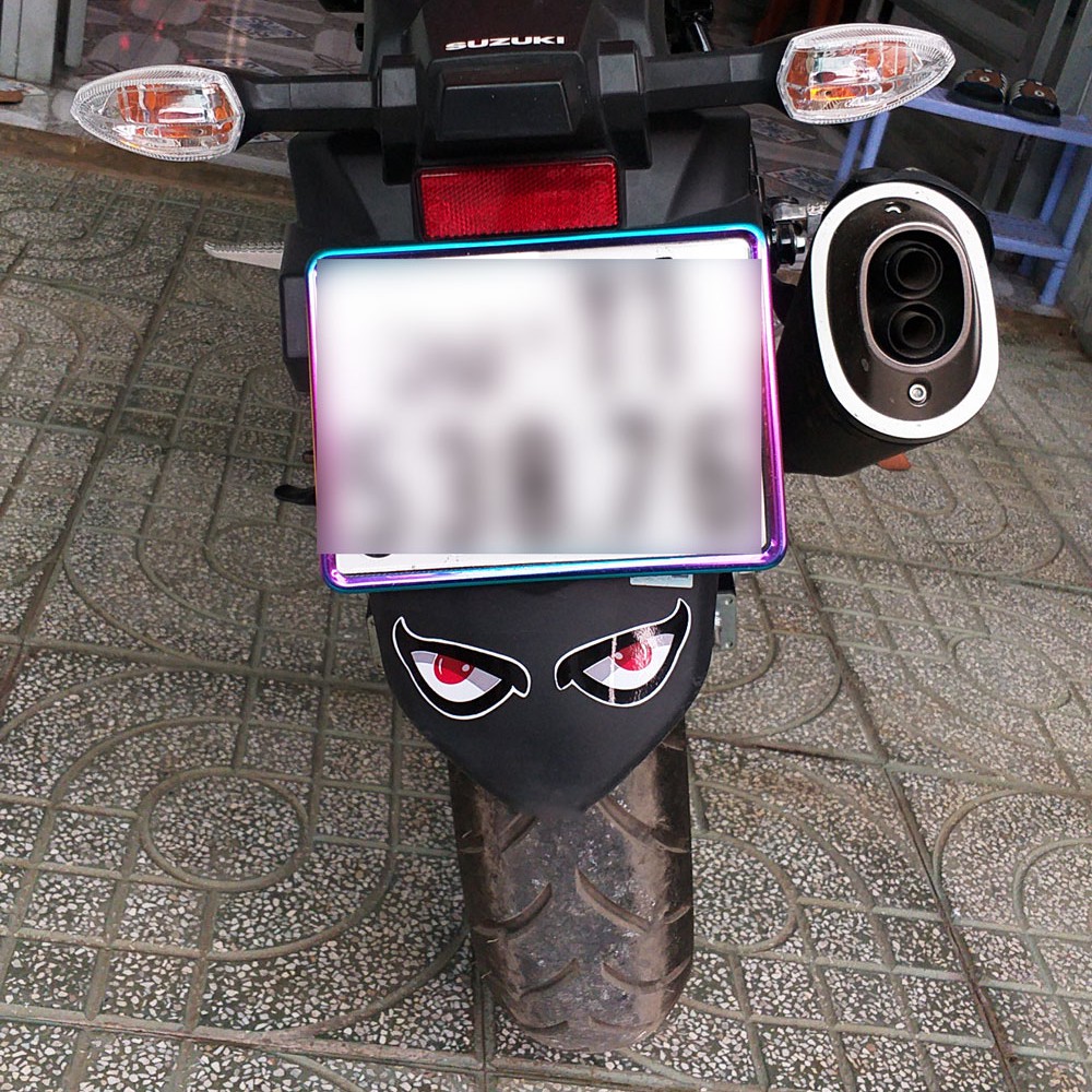 Set 3 tem dán hình con mắt dán dè sau xe máy, xe moto các loại