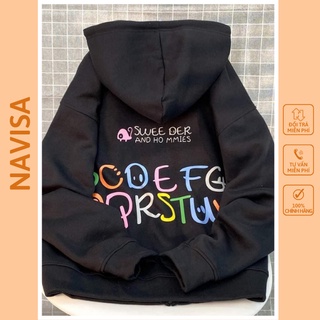 Áo khoác hoodie nỉ form rộng swee unisex phom rộng NAVISA M431