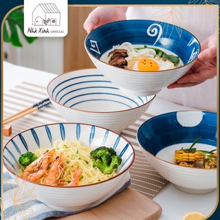 Bát tô nhật,chén bát phở phong cách nhật 17.5cm , tô ăn bún, phở, mì mã hàng 5.1 nhà xinh official