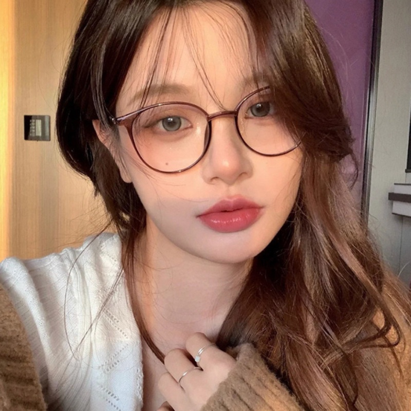 (KIQI-FASHION) COD Mắt Kính Chống Bức Xạ Phong Cách Hàn Quốc Thời Trang Cho Nữ