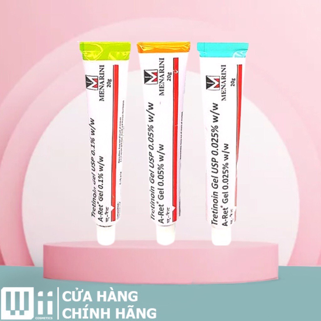 Tretinoin Ấn Độ Aret Gel 0.1%, 0.05%, 0.025% - Chống lão hóa, giảm mụn
