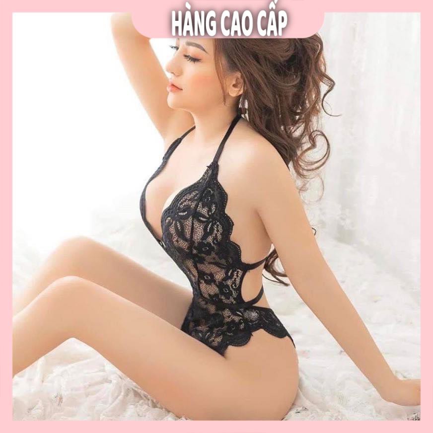 Bodysuit xẻ ngực váy ngủ jum xẻ quyến rũ