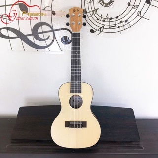 Đàn ukulele concert full gỗ mộc size 23
