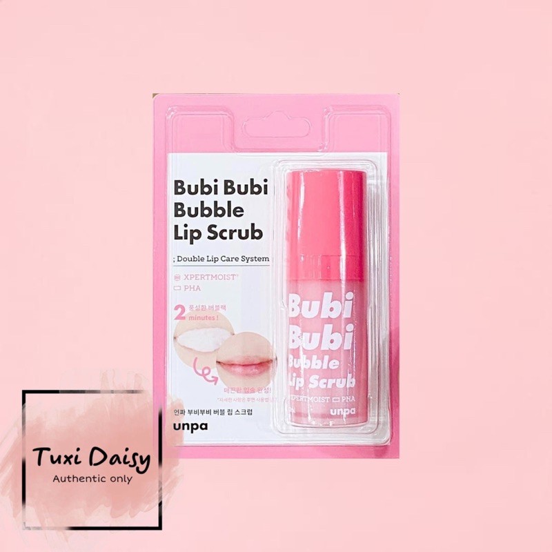[ Mẫu 2021] GEL TẨY DA CHẾT MÔI UNPA BUBI BUBI LIP