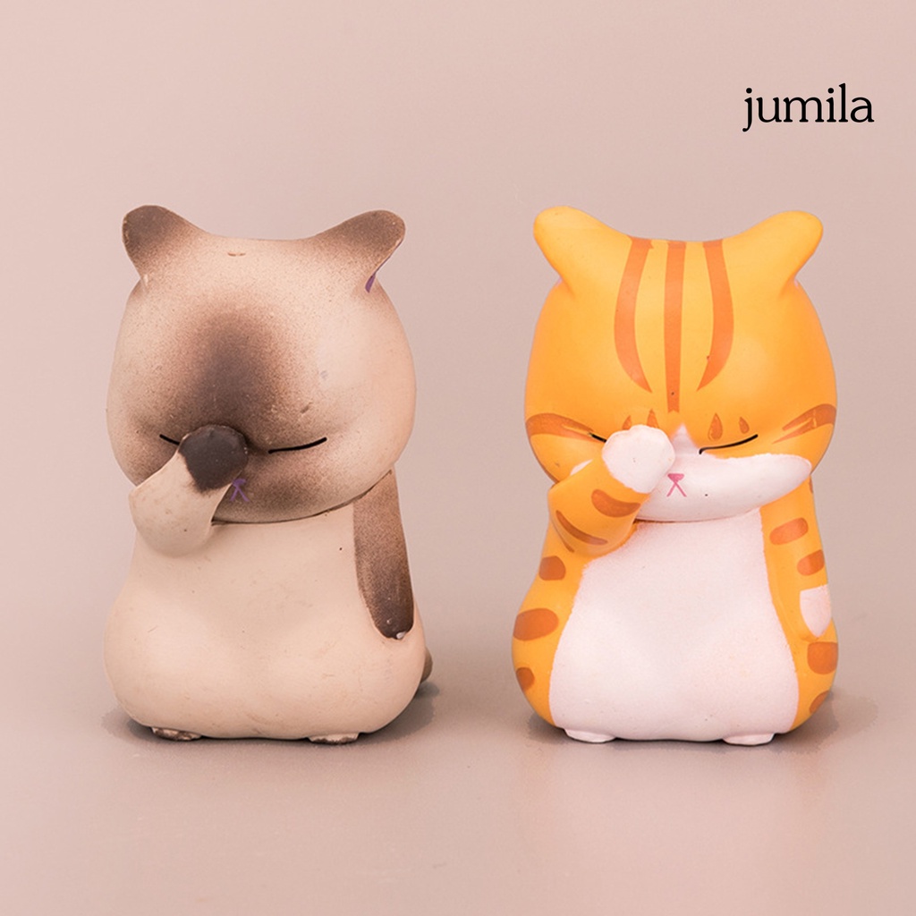 Mô Hình Mèo Con Bằng Nhựa Resin Dùng Trang Trí Nhà Cửa