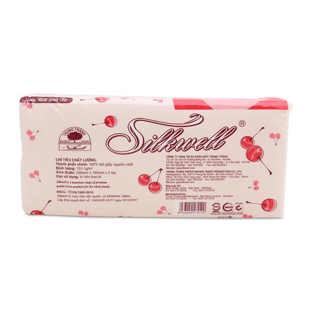 Khăn giấy rút 2 lớp Silkwell 280 tờ siêu mịn siêu dai giá rẻ
