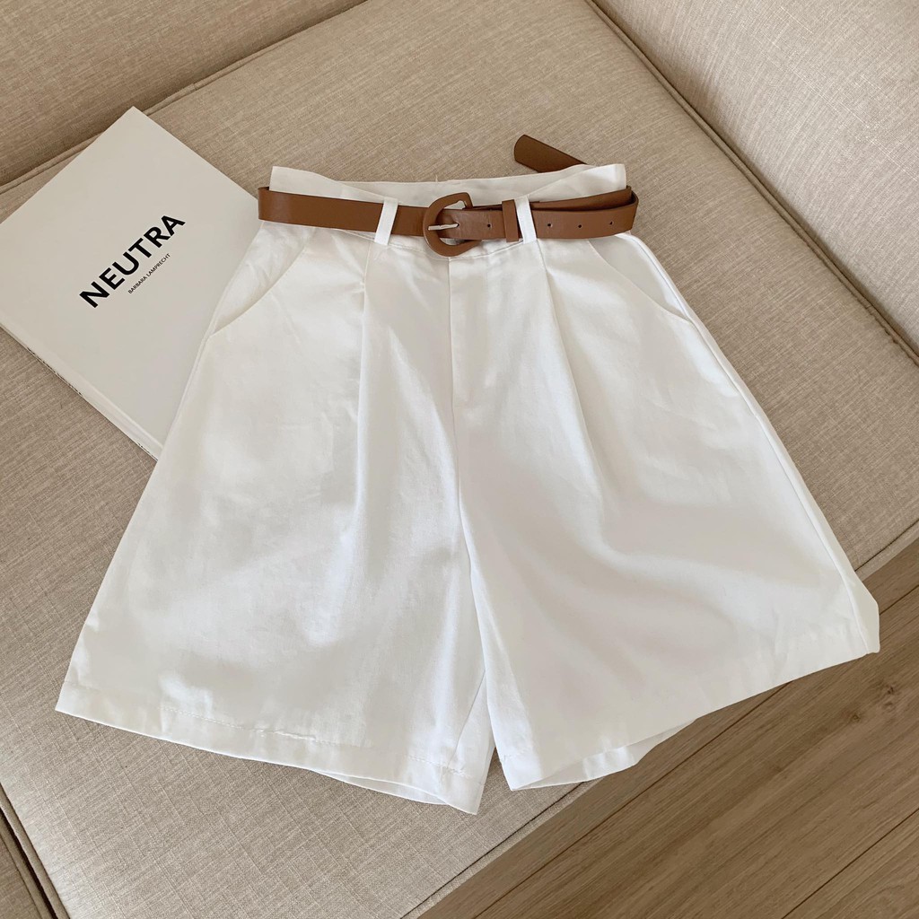 Quần short 1 ly + thắt lưng _Q0053 | BigBuy360 - bigbuy360.vn