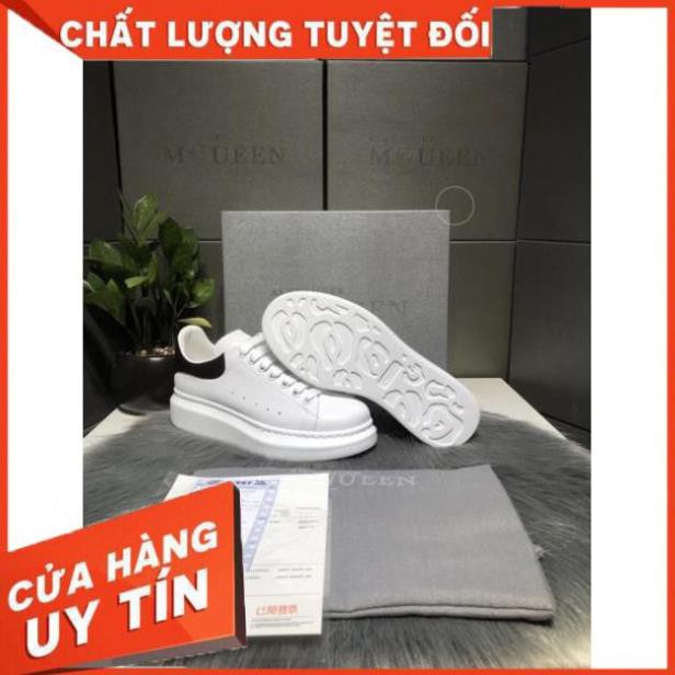 [FREESHIP-BẢO HÀNH 1 NĂM] Giày thể thao MCQ gót nhung đen dây lụa HOT TREND 2020