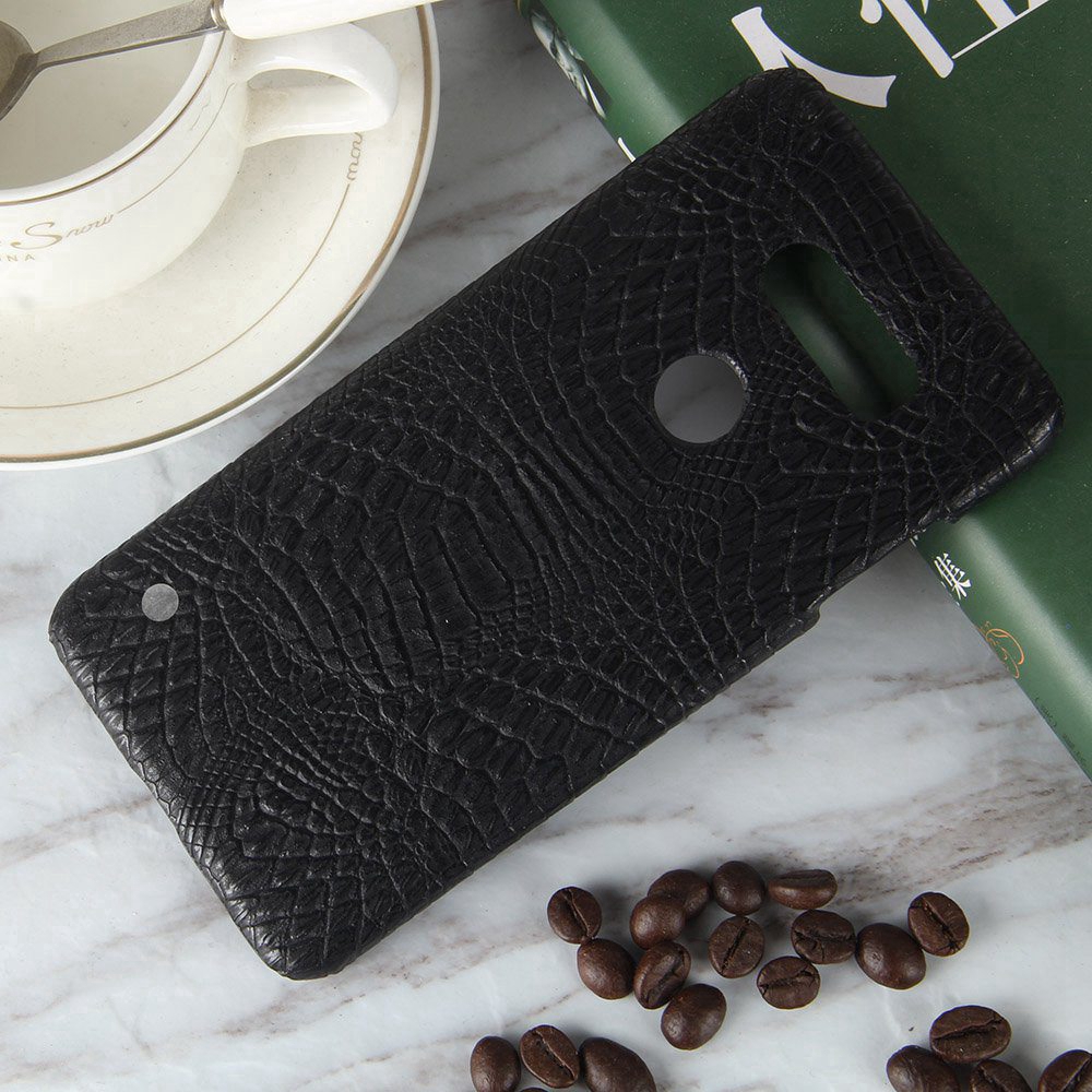 LG V30 Casing Fashion Crocodile Pattern Hard PC PU Leather Back Cover LG V30  H930 H931 Hard Plastic Case Phone Cover