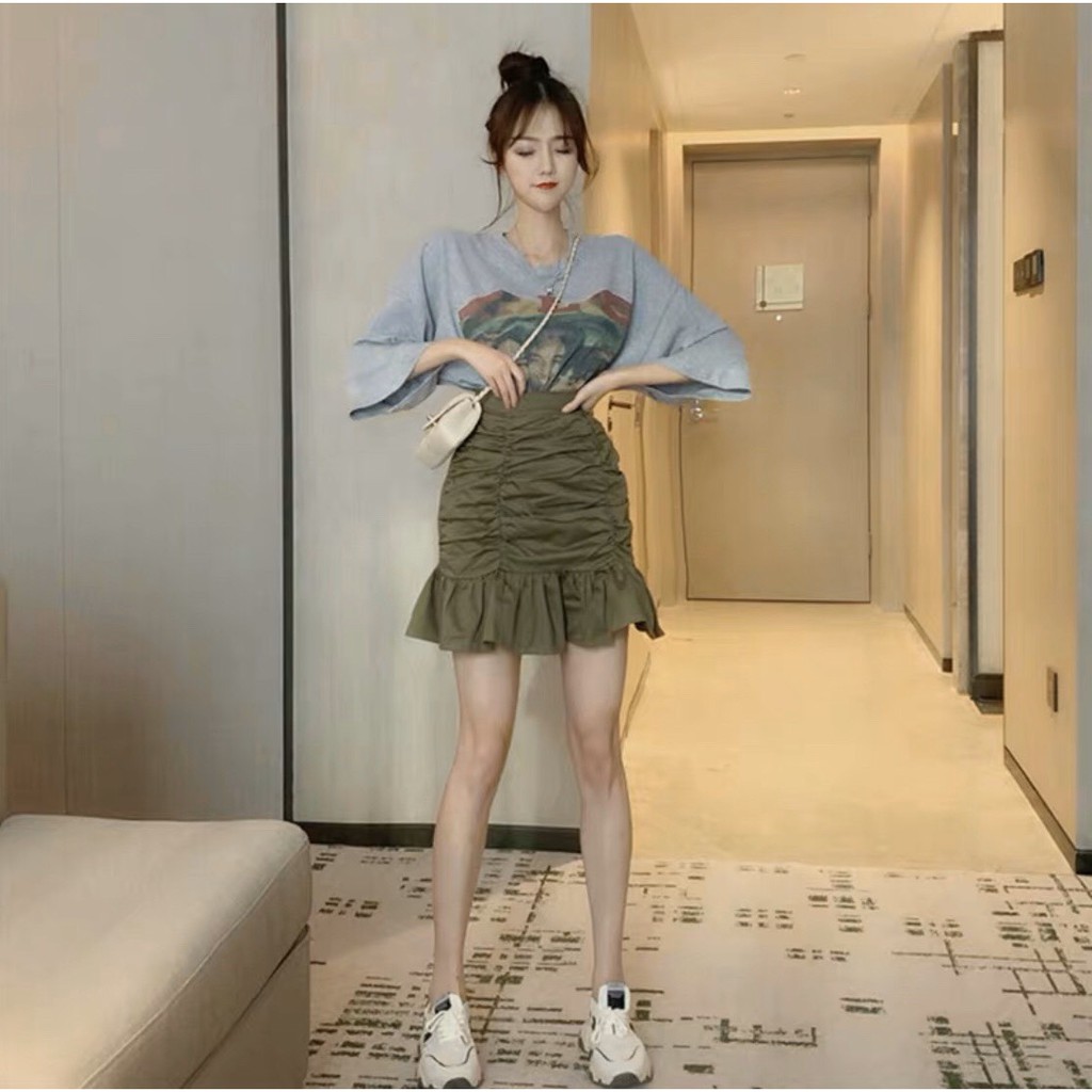 Chân váy đuôi cá nhún thân ôm body | BigBuy360 - bigbuy360.vn