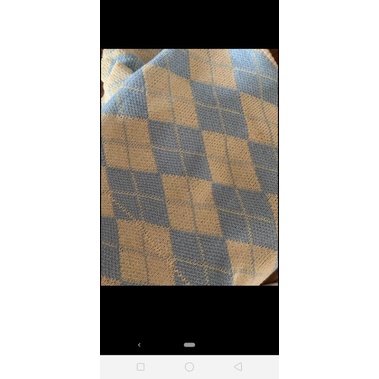 Áo len Cardigan kẻ caro dáng ngắn 💒