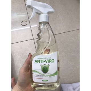 Dung dịch rửa tay khô Anti-Vito 500ml dạng bình xịt tiện lợi