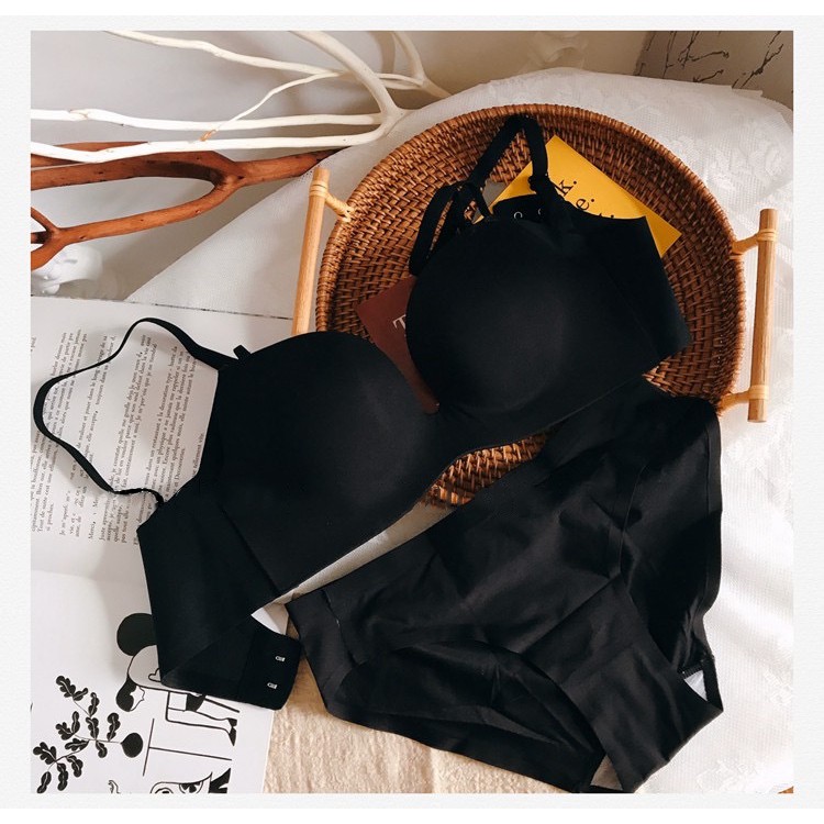 Áo Lót Trơn Đệm Dày  Không Gọng Nâng Ngực Gợi Cảm Chống Hằn Chống Lộ Mỡ Lưng Phong Cách Nhật Bản B435