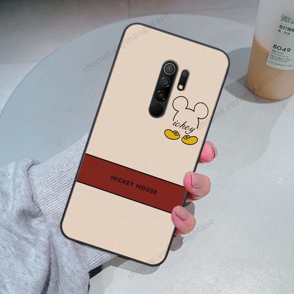 Ốp lưng Xiaomi Redmi 9 in hình happy nice, bé gấu đáng yêu