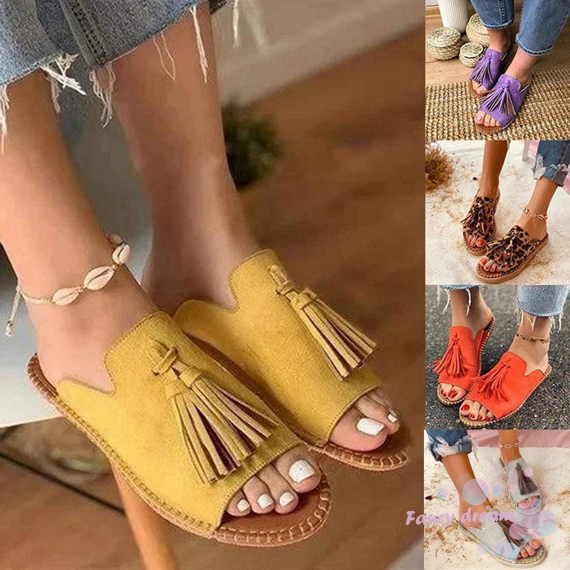 Dép Sandal Xỏ Ngón Đi Biển Chống Trượt Quai Tua Rua