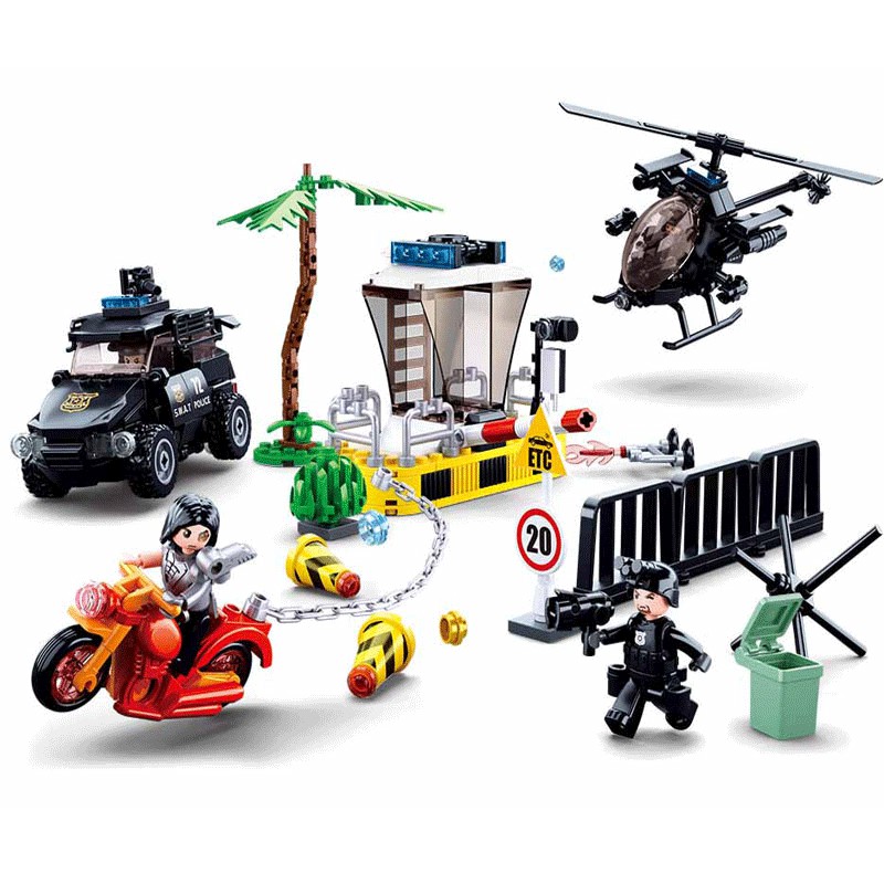 Lego City Swat - Đồ Chơi Lego Minecraft Lắp Ghép Cảnh Sát Trấn Áp Tội Phạm Xe Tăng