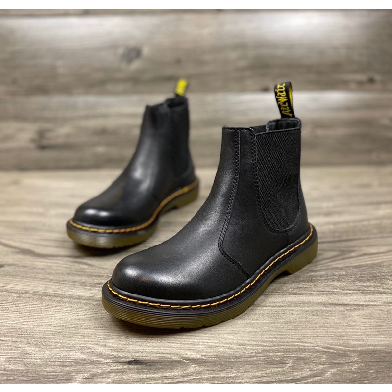 Giày da cổ thấp cho nữ thương hiệu thời trang cao cấp Dr Martens da thật cao cấp