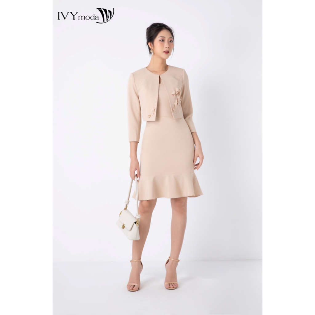 [NHẬP WABRTL5 GIẢM 10% TỐI ĐA 50K ĐH 250K ]Áo vest nữ hoa nổi IVY moda MS 67M6813