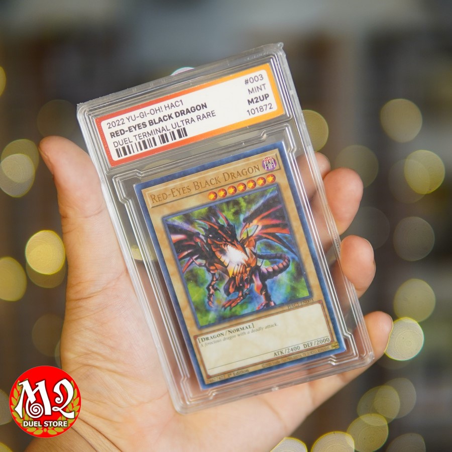 Lá thẻ bài Yugioh HAC1-EN003 Red-Eyes Black Dragon - Duel Terminal Ultra Rare - Bảo quản theo tiêu chuẩn M2UP