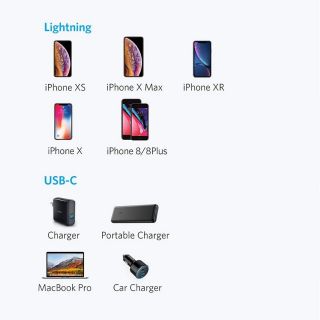 Cab anker powerline select USB-C - Lightning 0,9m