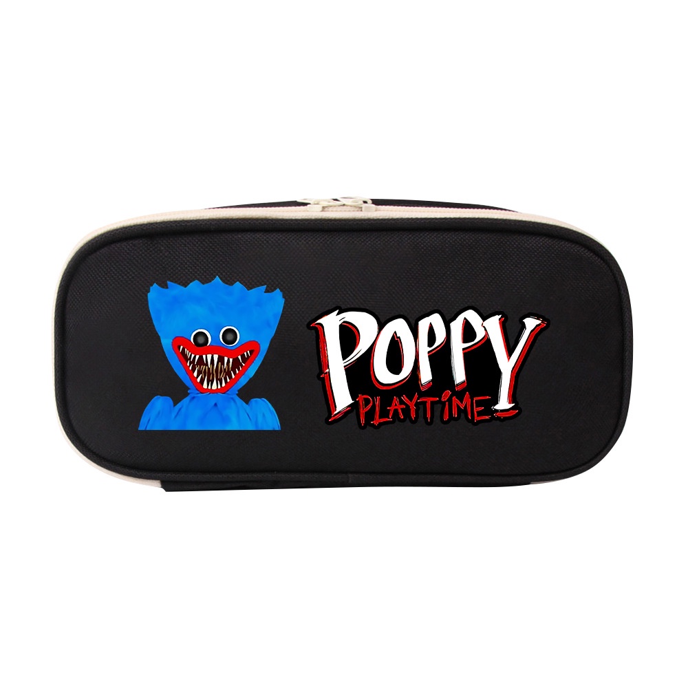 Túi Đựng Bút Vải Canvas Đa Năng Họa Tiết Hoạt Hình Anime Dễ Thương Cho Bé