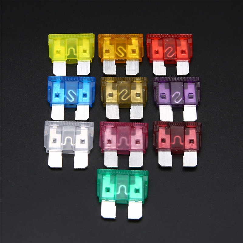 Set 50 Cầu Chì 32V 3A-40A + Phân Loại Chuyên Dụng Cho Xe Hơi / Xe Tải / Mô Tô