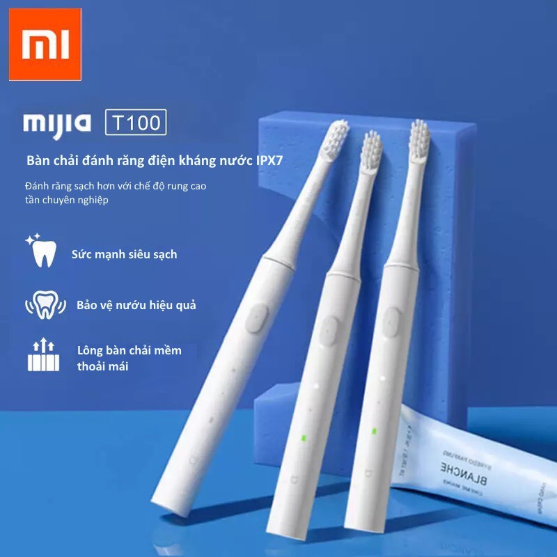 Bàn chải điện Xiaomi Mijia T100 - Bàn Chải Đánh Răng Mijia T100 (Hàng Chính Hãng)