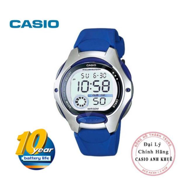 Đồng Hồ Nữ Casio LW-200-2AVDF Dây Nhựa Pin 10 Năm