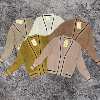 Áo cardigan viền mỏng | áo len viền mỏng