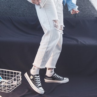 Sneaker thêu hoa cúc ( có size giày cho cả em bé)