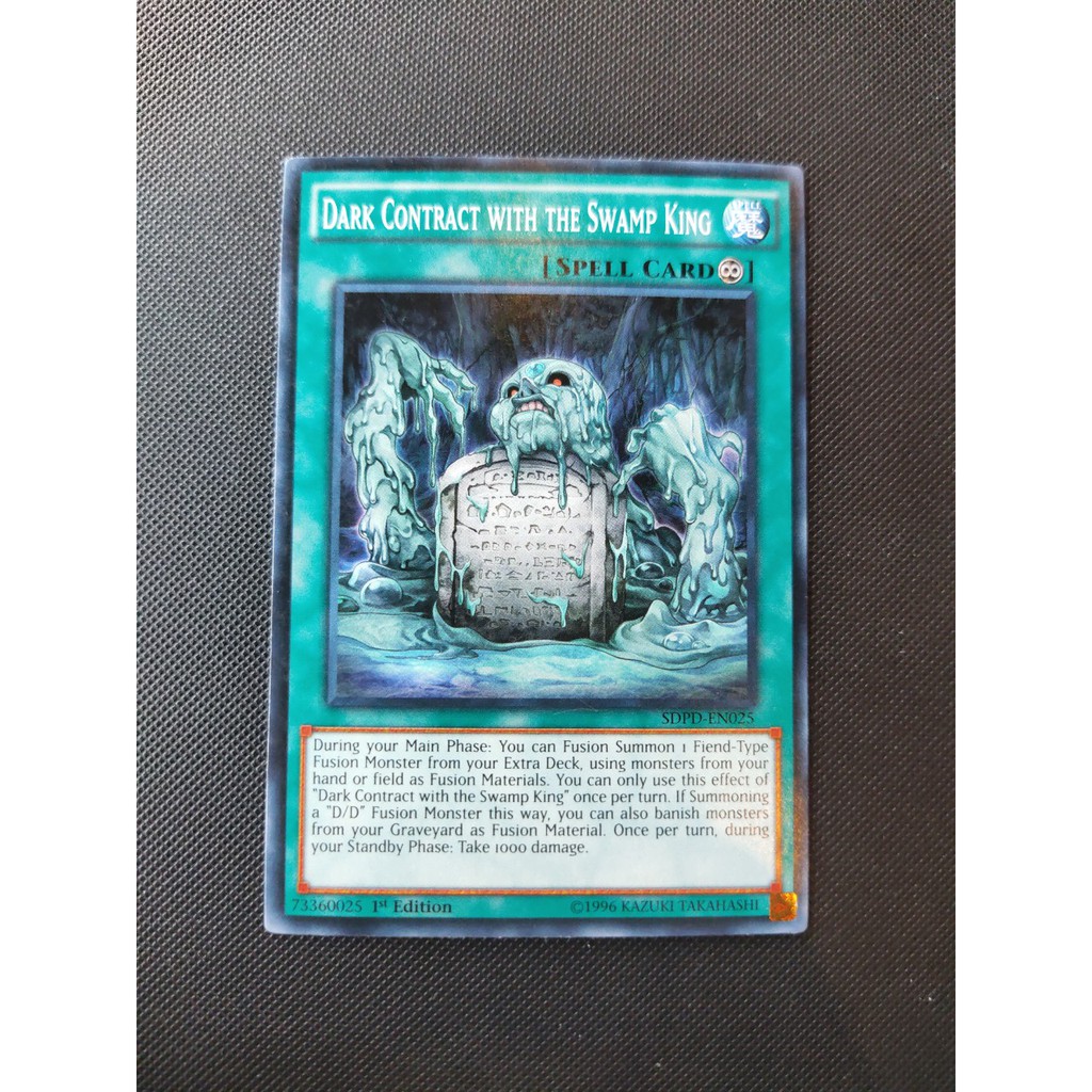 THẺ BÀI YUGIOH  Dark Contract with the Swamp King - SDPD-EN025